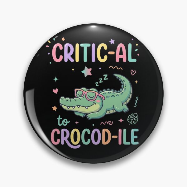Item preview, Critical to Crocodile Lazy Gator Memes Slag Funny designed and sold by Yellowriversss.