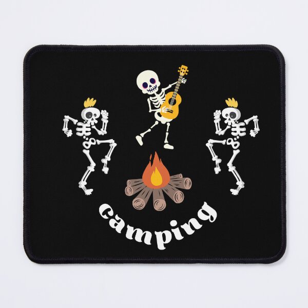 Item preview, Spooky Camping Halloween - Dancing Skeletons Around Campfire Art designed and sold by PrimalBeastLab.