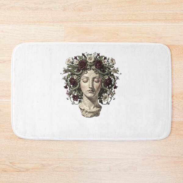 Item preview, Floral Medusa Vintage Art Print | Gothic Botanical Serpent Goddess | Greek Mythology Dark Feminine Wall Decor designed and sold by Panom Suavichien.