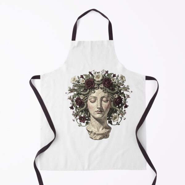 Item preview, Floral Medusa Vintage Art Print | Gothic Botanical Serpent Goddess | Greek Mythology Dark Feminine Wall Decor designed and sold by Panom Suavichien.