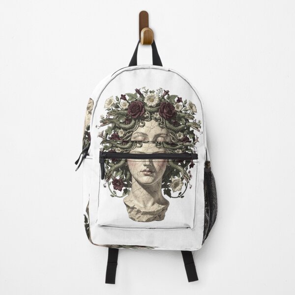 Item preview, Floral Medusa Vintage Art Print | Gothic Botanical Serpent Goddess | Greek Mythology Dark Feminine Wall Decor designed and sold by Panom Suavichien.