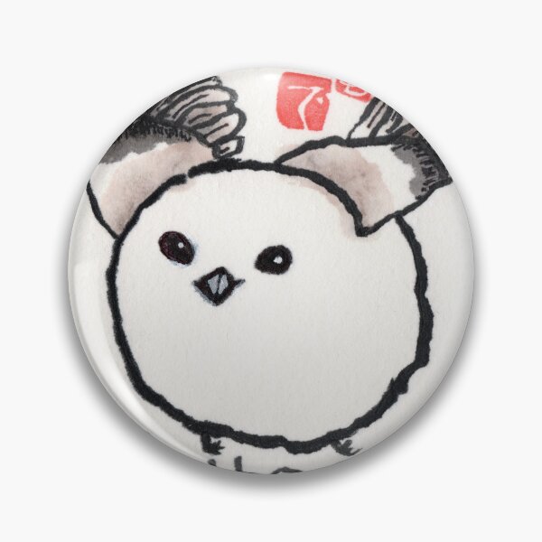 Item preview, Shima-enaga (Long-tailed Tit) designed and sold by dosankodebbie's etegami world.
