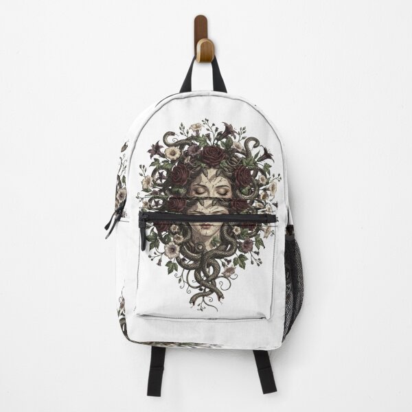 Item preview, Floral Medusa Vintage Art Print | Gothic Botanical Serpent Goddess | Greek Mythology Dark Feminine Wall Decor designed and sold by Panom Suavichien.