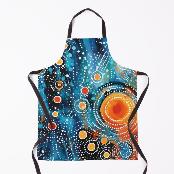 Item preview, Aboriginal Inspired Dot Art - Lava Circular Drops designed and sold by GrinGalore.