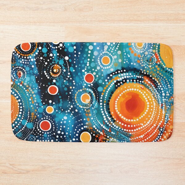 Item preview, Aboriginal Inspired Dot Art - Lava Circular Drops designed and sold by GrinGalore.