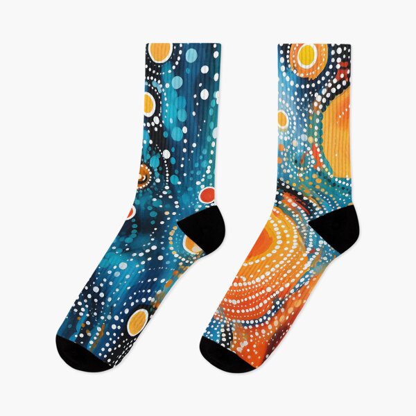 Item preview, Aboriginal Inspired Dot Art - Lava Circular Drops designed and sold by GrinGalore.