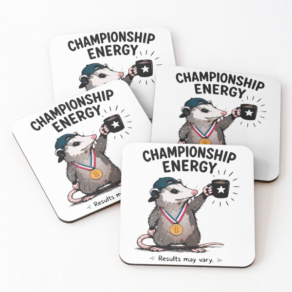 Item preview, Championship Energy Possum Funny Motivation Shirt designed and sold by FAFshop.