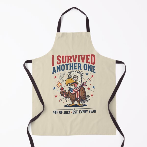 Item preview, I Survived Another 4th of July Tired Patriotic Eagle designed and sold by dudelinart.