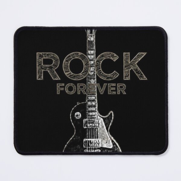 Item preview, Rock Forever — Bold Neon Music Art Print designed and sold by CosmicRockArt.