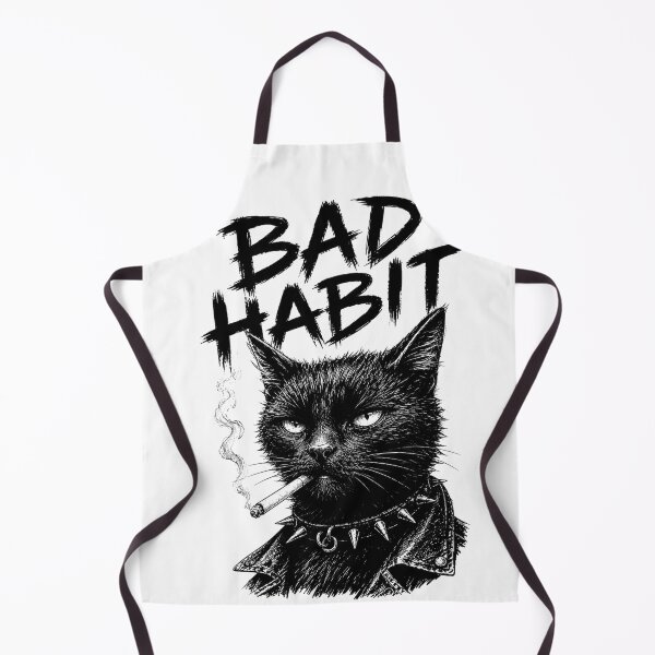 Item preview, Bad Habit Punk Cat Smoking designed and sold by the-dovlat.