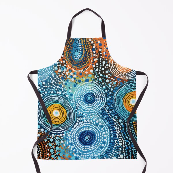 Item preview, Aboriginal Inspired Dot Art - Cold Circular Drops designed and sold by GrinGalore.