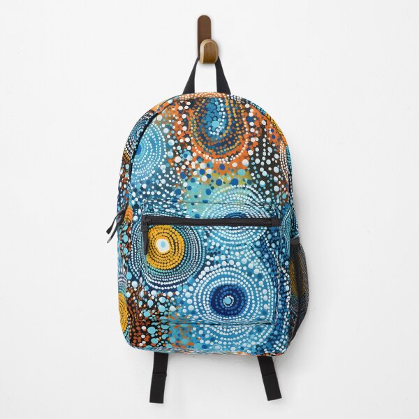 Item preview, Aboriginal Inspired Dot Art - Cold Circular Drops designed and sold by GrinGalore.