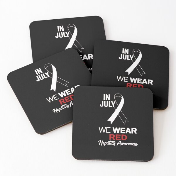 Item preview, Heart In July We Wear Red Hepatitis Day Awareness designed and sold by sailorjessiArt.