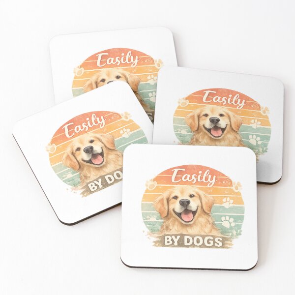 Item preview, Easily Distracted By Dogs Funny Dog Lover Shirt designed and sold by PoojaArtLab.