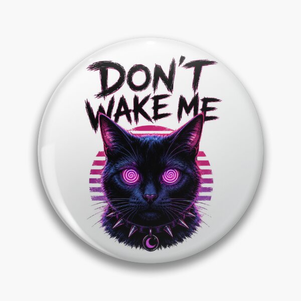 Item preview, Don't Wake Me Hypnotic Black Cat designed and sold by the-dovlat.