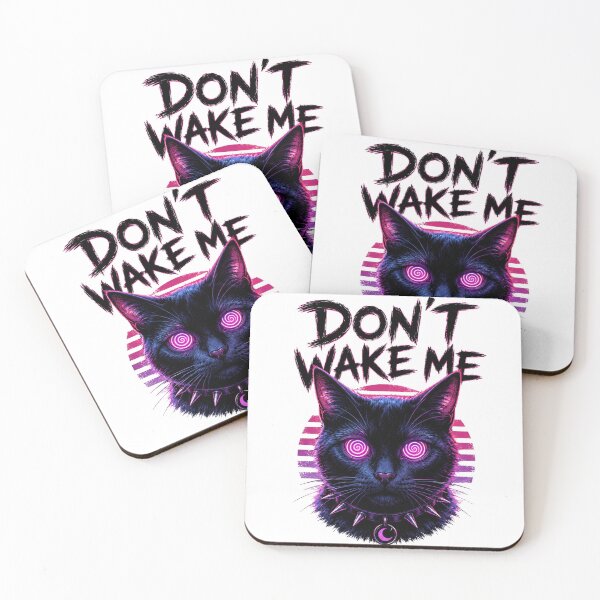 Item preview, Don't Wake Me Hypnotic Black Cat designed and sold by the-dovlat.