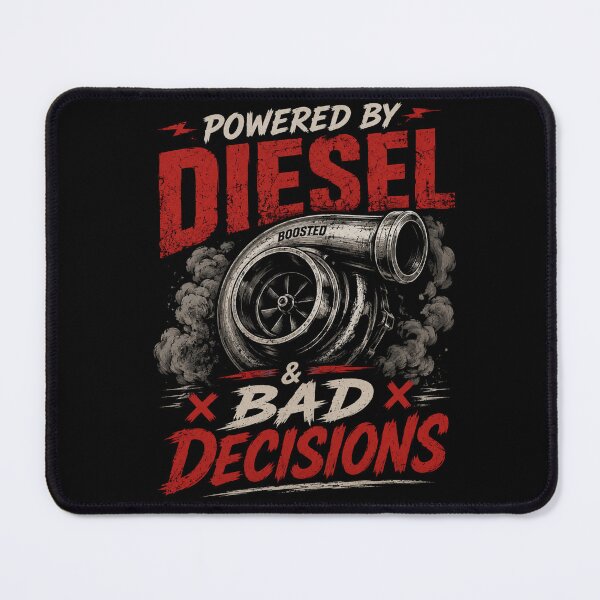 Item preview, Powered By Diesel And Bad Decisions Tee Shirt designed and sold by Serigraphy.
