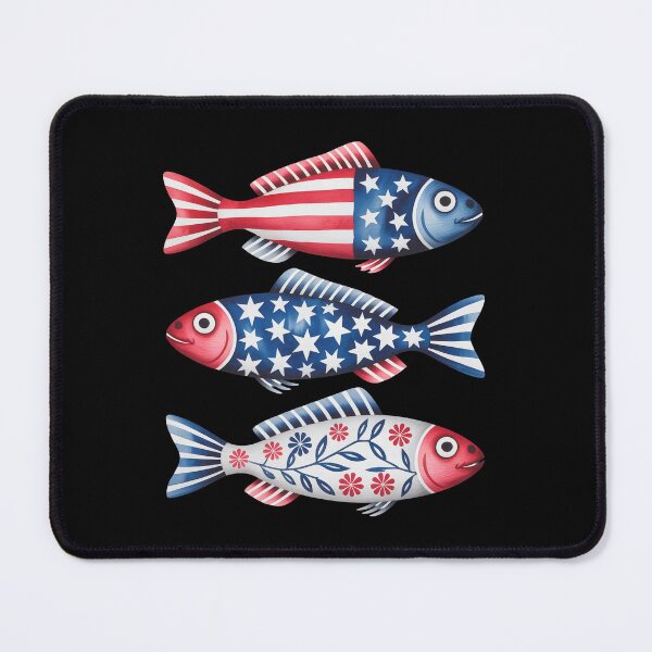 Item preview, Patriotic Fish with Patterns designed and sold by jkrphoto.