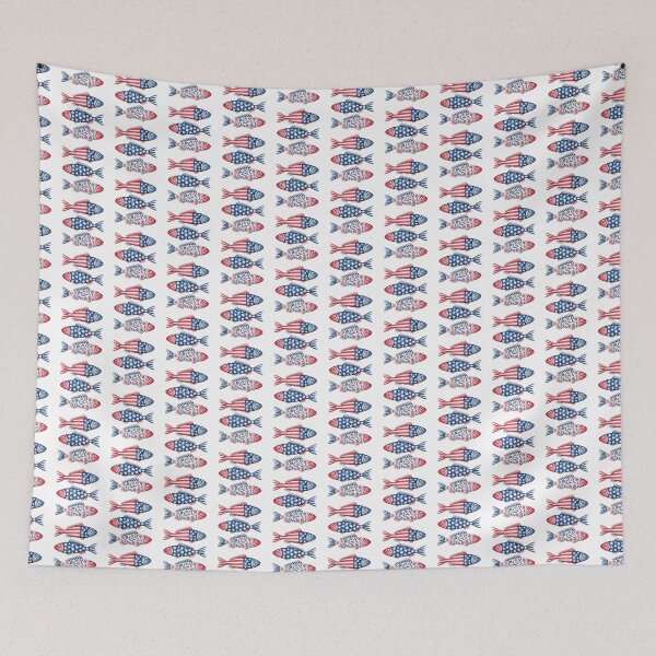 Item preview, Patriotic Fish with Patterns designed and sold by jkrphoto.
