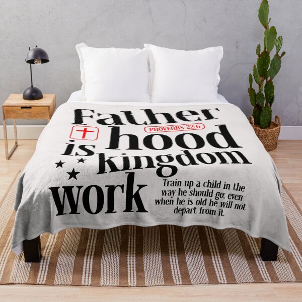 Item preview, fatherhood is kingdom work christian dad  designed and sold by DonaldMcCullum.