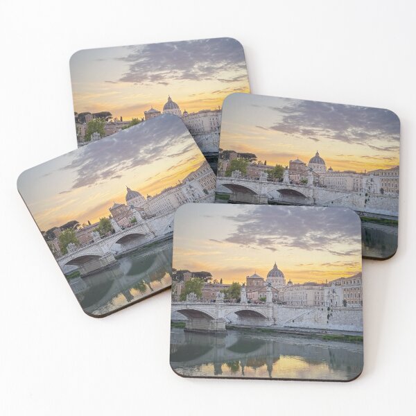 Item preview, Rome sunset over the Tiber River designed and sold by psychoshadow.