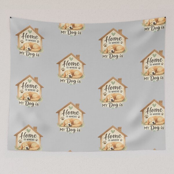 Item preview, Home Is Where My Dog Is Cute Dog Lover Shirt designed and sold by PoojaArtLab.