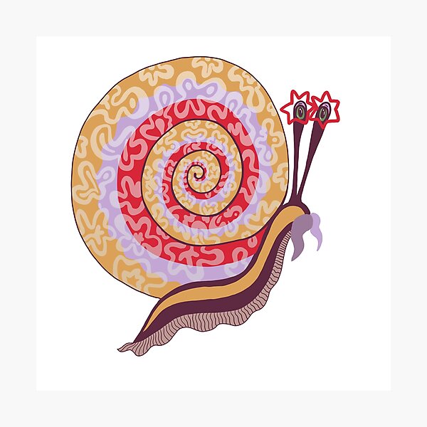 Aperçu de l'œuvre M. Moustachio – Escargot de la logique en spirale créée et vendue par FredaLilly85.