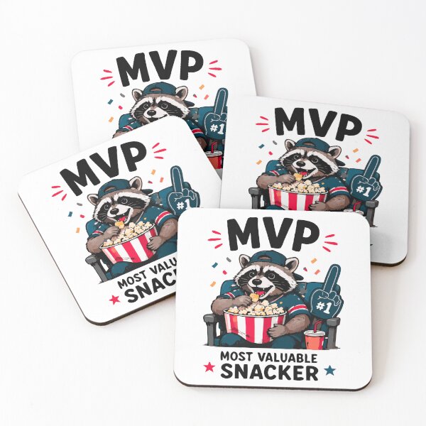 Item preview, MVP Most Valuable Snacker Funny Raccoon Sports Fan Shirt designed and sold by FAFshop.