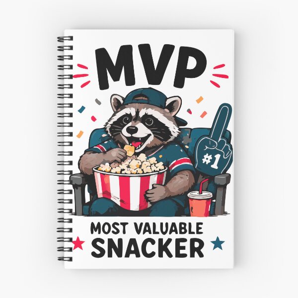 Item preview, MVP Most Valuable Snacker Funny Raccoon Sports Fan Shirt designed and sold by FAFshop.