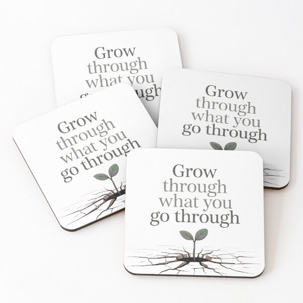 Item preview, Resilience Growth Quote – Minimal Nature Motivational Tee designed and sold by Glamour Gaze .