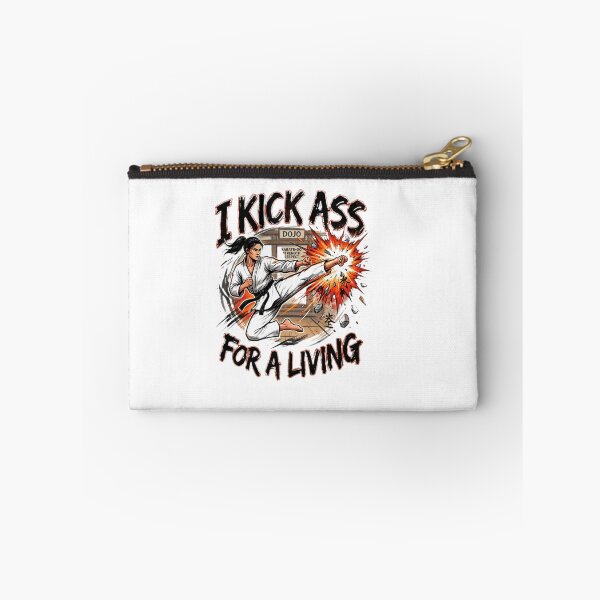 Item preview, I kick ass for a living Karate Girl designed and sold by MartialBruce.