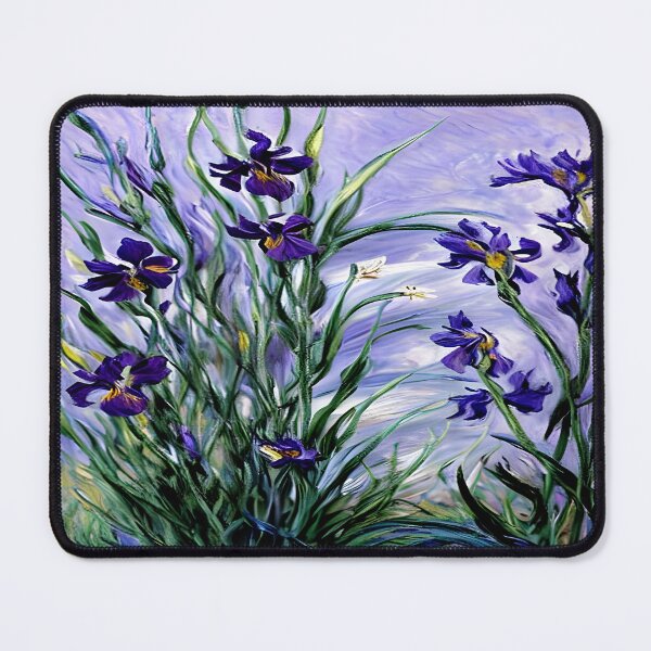 Item preview, Lilac Irises in Giverny: Impression of Color, Bloom, and Garden Light  designed and sold by artdesignsnow.