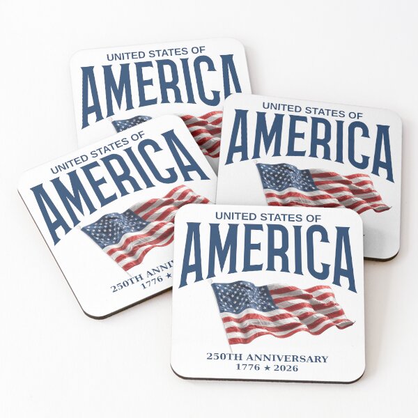 Item preview, United States of America 250th Anniversary Semiquincentennial Vintage Flag Design designed and sold by tarzbol.