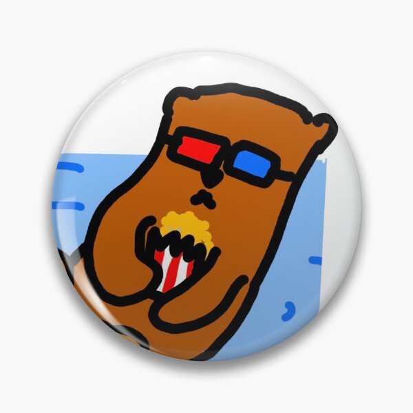 Item preview, Movie otter eating popcorn designed and sold by sirspacecow3rd.