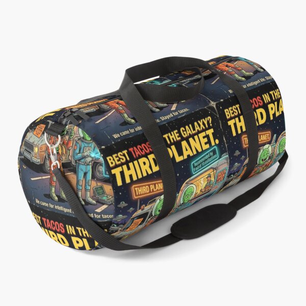 Item preview, Best Tacos in the Galaxy Third Planet Funny Alien Retro Sci Fi Humor designed and sold by FindYouByZ.
