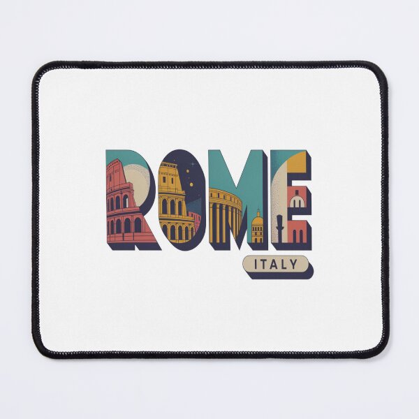 Item preview, Rome Mid‑Century Pop Postcard Sticker – Bold Retro Italy Travel Art designed and sold by stickercuffs.