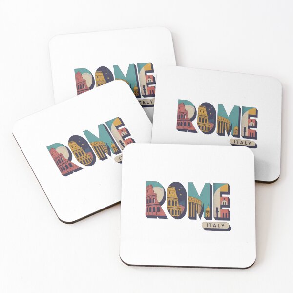 Item preview, Rome Mid‑Century Pop Postcard Sticker – Bold Retro Italy Travel Art designed and sold by stickercuffs.