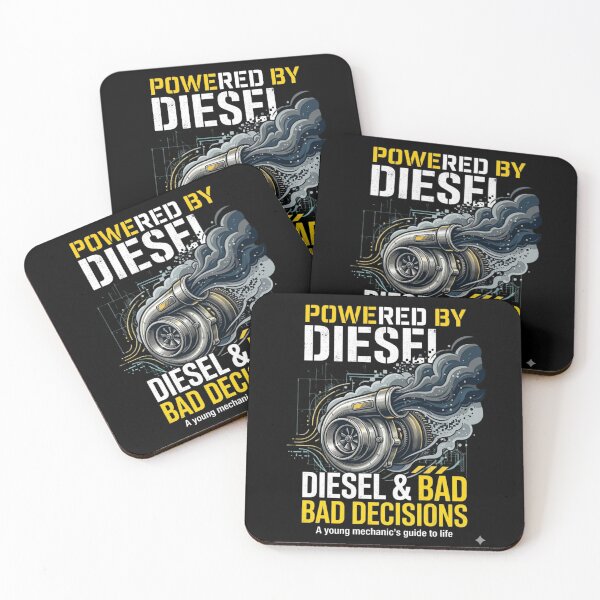Item preview, Powered By Diesel And Bad Decisions Tee Shirt | T-Shirt designed and sold by Serigraphy.
