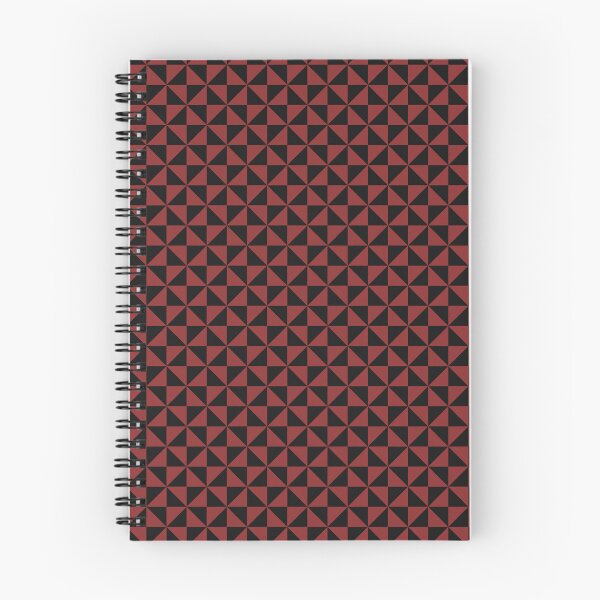 Item preview, Black And Brick Red Pinwheel Pattern designed and sold by pattern-archive.
