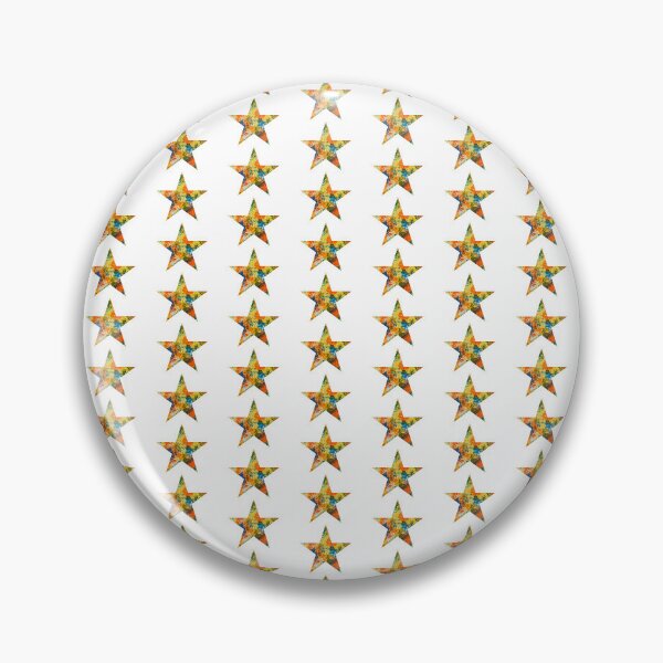Item preview, "Bright Abstract Explosion of Color" in the Shape of a Star designed and sold by SarkisovaNune.