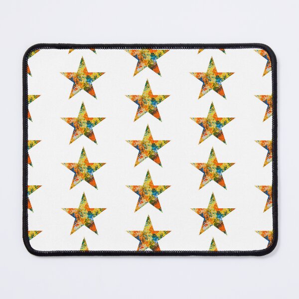 Item preview, "Bright Abstract Explosion of Color" in the Shape of a Star designed and sold by SarkisovaNune.