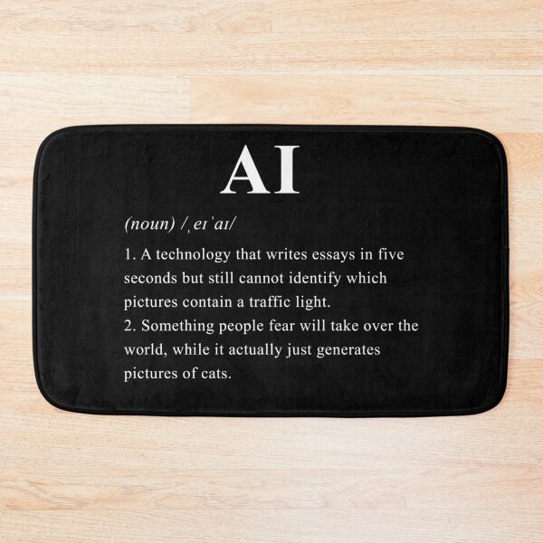 Item preview, AI Definition Artificial Intelligence Funny Sarcastic Gift designed and sold by youngVl.