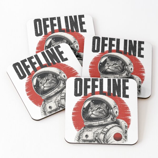 Item preview, Offline Astronaut Cat Graphic for Space Lovers and Introverts designed and sold by the-dovlat.