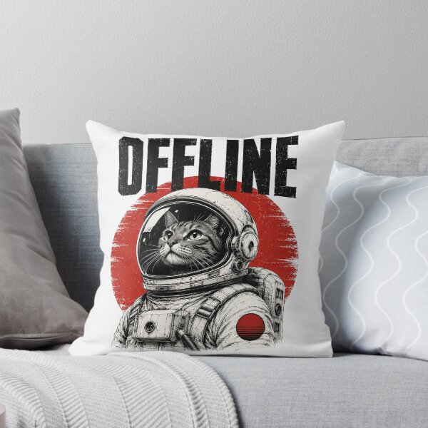Item preview, Offline Astronaut Cat Graphic for Space Lovers and Introverts designed and sold by the-dovlat.