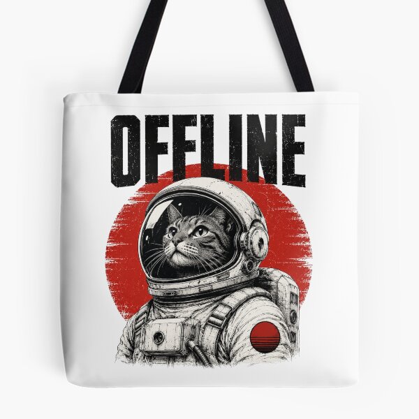 Item preview, Offline Astronaut Cat Graphic for Space Lovers and Introverts designed and sold by the-dovlat.