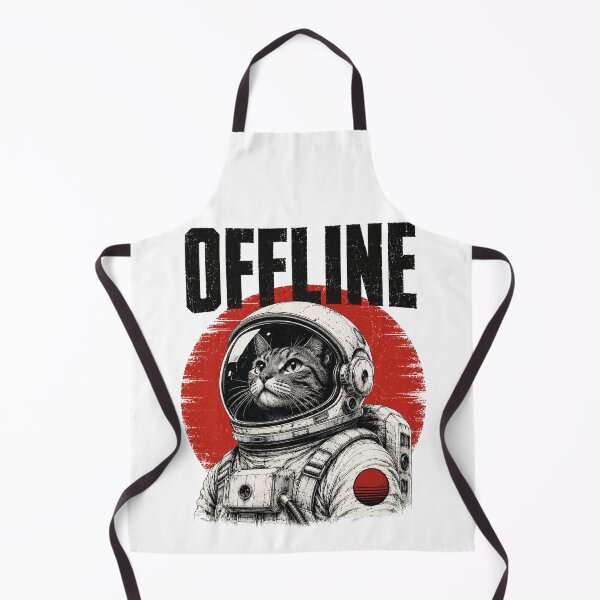 Item preview, Offline Astronaut Cat Graphic for Space Lovers and Introverts designed and sold by the-dovlat.