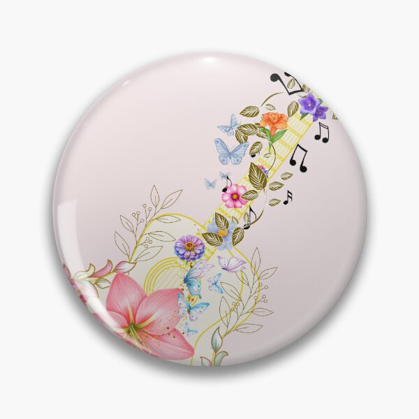 Item preview, "Floral Melody: A Tribute to Music and Memory." designed and sold by Diseño que alegran tu día.