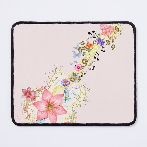 Item preview, "Floral Melody: A Tribute to Music and Memory." designed and sold by Diseño que alegran tu día.