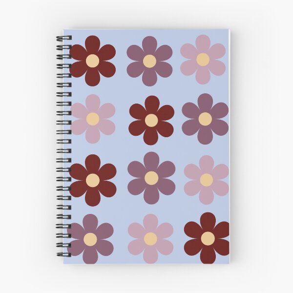 Item preview, Morning mist blooms // retro periwinkle floral pattern designed and sold by Creativ_Design.