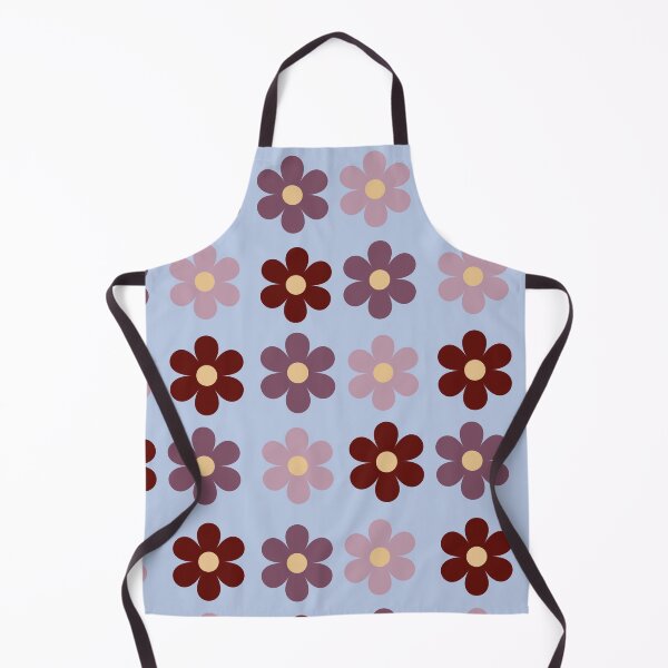 Item preview, Morning mist blooms // retro periwinkle floral pattern designed and sold by Creativ_Design.